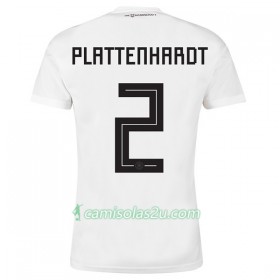 Camisolas de Futebol Alemanha Plattenhardt 2 Equipamento Principal Copa do Mundo 2018 Manga Curta
